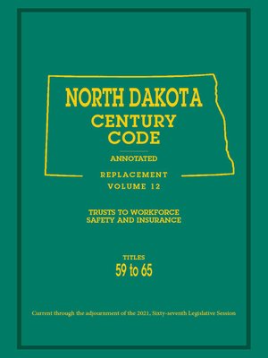 cover image of North Dakota Century Code Annotated